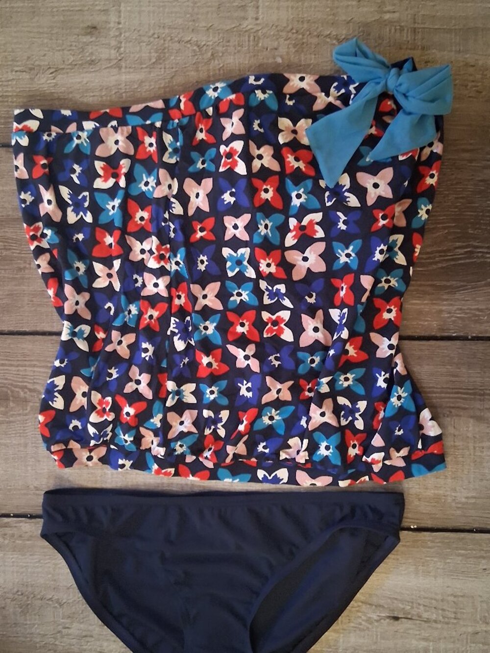 MARC JACOBS BLOUSON TANKINI SWIMSUIT LARGE TOP / SMALL BOTTOM NEW